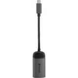 Verbatim USB 3.2 Gen 1, USB-C enchufe > RJ-45 toma de corriente, Adaptador plateado/Negro