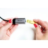 Verbatim USB 3.2 Gen 1, USB-C enchufe > RJ-45 toma de corriente, Adaptador plateado/Negro