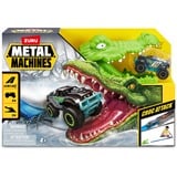 ZURU Metal Machines - Set de juego Ataque de cocodrilo Pista de carreras + coche, Pistas de carreras 