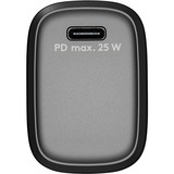 goobay Cargador rápido USB-C PD GaN 25 vatios negro