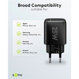 goobay Cargador rápido USB-C PD GaN 25 vatios negro