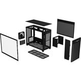 ASUS AP201 PRIME CASE TG Mini Tower Negro, Cajas de torre negro, Mini Tower, PC, Negro, micro ATX, Mini-ITX, 17 cm, 33,8 cm