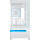 ASUS PRIME AP202 ARGB Midi Tower Blanco, Cajas de torre blanco, Midi Tower, PC, Blanco, micro ATX, Mini-ITX, Multi, 17,5 cm
