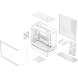 ASUS PRIME AP202 ARGB Midi Tower Blanco, Cajas de torre blanco, Midi Tower, PC, Blanco, micro ATX, Mini-ITX, Multi, 17,5 cm