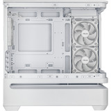 ASUS PRIME AP202 ARGB Midi Tower Blanco, Cajas de torre blanco, Midi Tower, PC, Blanco, micro ATX, Mini-ITX, Multi, 17,5 cm