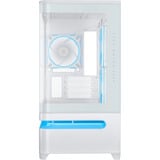 ASUS PRIME AP202 ARGB Mini Tower Blanco, Cajas de torre blanco, Mini Tower, PC, Blanco, micro ATX, Mini-ITX, Metal, Juego