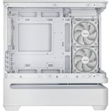 ASUS PRIME AP202 ARGB Mini Tower Blanco, Cajas de torre blanco, Mini Tower, PC, Blanco, micro ATX, Mini-ITX, Metal, Juego