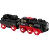 BRIO Battery-Operated Steaming Train Modelo a escala de tren, Vehículo de juguete negro/Rojo, Modelo a escala de tren, Niño, 3 pieza(s), 0,3 año(s), Negro, Rojo, Model railway/train