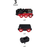 BRIO Battery-Operated Steaming Train, Vehículo de juguete negro/Rojo, Battery-Operated Steaming Train, Modelo a escala de tren, Niño, 3 pieza(s), 0,3 año(s), Negro, Rojo, Tren/ferrocarril de juguete