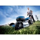 Bosch GRA 18V2-46 Cortacésped de empuje a gasolina Batería Negro, Azul, Metálico azul, Cortacésped de empuje a gasolina, 46 cm, 3 cm, 7 cm, 60 L, Tracción a las 4 ruedas