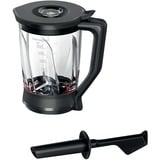 Bosch MUZ9MX2 batidora y accesorio para mezclar alimentos, Accesorio para batir 1,5 L, Negro, Transparente, Plástico, Acero inoxidable, OptiMUM, VitaPower Series 4, 2,03 kg, 2,4 kg