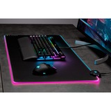 Corsair MM700 RGB Alfombrilla de ratón para juegos Negro, Almohadilla de ratón para juegos negro, Negro, Monocromo, Caucho, USB con suministro de corriente, Base antiderrapante, Alfombrilla de ratón para juegos