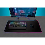 Corsair MM700 RGB Alfombrilla de ratón para juegos Negro, Almohadilla de ratón para juegos negro, Negro, Monocromo, Caucho, USB con suministro de corriente, Base antiderrapante, Alfombrilla de ratón para juegos