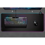 Corsair MM700 RGB Alfombrilla de ratón para juegos Negro, Almohadilla de ratón para juegos negro, Negro, Monocromo, Caucho, USB con suministro de corriente, Base antiderrapante, Alfombrilla de ratón para juegos