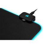Corsair MM700 RGB Alfombrilla de ratón para juegos Negro, Almohadilla de ratón para juegos negro, Negro, Monocromo, Caucho, USB con suministro de corriente, Base antiderrapante, Alfombrilla de ratón para juegos