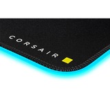Corsair MM700 RGB Alfombrilla de ratón para juegos Negro, Almohadilla de ratón para juegos negro, Negro, Monocromo, Caucho, USB con suministro de corriente, Base antiderrapante, Alfombrilla de ratón para juegos