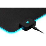 Corsair MM700 RGB Alfombrilla de ratón para juegos Negro, Almohadilla de ratón para juegos negro, Negro, Monocromo, Caucho, USB con suministro de corriente, Base antiderrapante, Alfombrilla de ratón para juegos