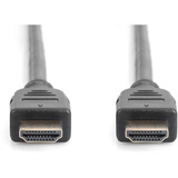 Digitus AK-330124-030-S, Cable negro