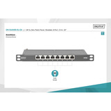 Digitus DN-91608S-SL-EA, Patch Panel negro