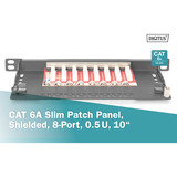 Digitus DN-91608S-SL-EA, Patch Panel negro