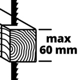 EINHELL TC-JS 60/1 power jigsaws 3000 spm 400 W 1,73 kg, Sierra de calar rojo/Negro, Negro, Rojo, 3000 spm, 6 cm, 1000 spm, 1 cm, 6 mm