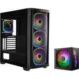 Enermax MARBLEBRON unidad de fuente de alimentación 850 W 24-pin ATX ATX Negro, Kit de actualización de PC negro, 850 W, 100 - 240 V, 47 - 63 Hz, 11-5.5 A, 8 A, 4 A