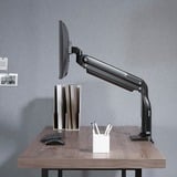 HAGOR 8702 soporte para monitor 109,2 cm (43") Negro Escritorio, Soporte de monitor negro, Abrazadera, 18 kg, 43,2 cm (17"), 109,2 cm (43"), 100 x 100 mm, Negro