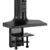 HAGOR 8702 soporte para monitor 109,2 cm (43") Negro Escritorio, Soporte de monitor negro, Abrazadera, 18 kg, 43,2 cm (17"), 109,2 cm (43"), 100 x 100 mm, Negro