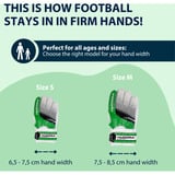 HUDORA Guantes de portero para niños, verde, Talla M verde/blanco