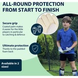 HUDORA Guantes de portero para niños, verde, Talla M verde/blanco