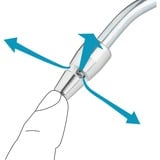 Hazet Pistola de soplado 9040P-2, larga, Herramienta de golpe negro/Azul