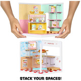 MGA Entertainment Spaces Starter Pack- Ice Cream, Manualidades Miniverse Spaces Starter Pack- Ice Cream, Café, 8 año(s), Multicolor, Plástico