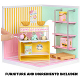 MGA Entertainment Spaces Starter Pack- Ice Cream, Manualidades Miniverse Spaces Starter Pack- Ice Cream, Café, 8 año(s), Multicolor, Plástico