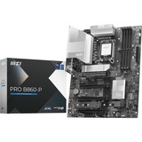 MSI PRO B860-P placa base Intel B860 LGA 1851 (Socket V1) ATX Plateado, Intel, LGA 1851 (Socket V1), Intel Core Ultra (Series 2), LGA 1851, 256 GB, DDR5-SDRAM