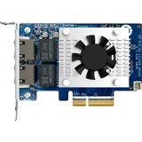 QNAP QXG-10G2TB adaptador y tarjeta de red Interno Ethernet 10000 Mbit/s, Adaptador de red Interno, Alámbrico, PCI Express, Ethernet, 10000 Mbit/s