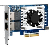 QNAP QXG-10G2TB adaptador y tarjeta de red Interno Ethernet 10000 Mbit/s, Adaptador de red Interno, Alámbrico, PCI Express, Ethernet, 10000 Mbit/s