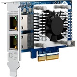 QNAP QXG-10G2TB adaptador y tarjeta de red Interno Ethernet 10000 Mbit/s, Adaptador de red Interno, Alámbrico, PCI Express, Ethernet, 10000 Mbit/s