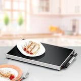 Rommelsbacher Placa calefactora WPR 307/E, Calientaplatos acero fino/Negro