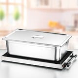 Rommelsbacher Placa calefactora WPR 307/E, Calientaplatos acero fino/Negro