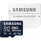Samsung MB-MY512S 512 GB MicroSDXC UHS-I, Tarjeta de memoria azul oscuro, 512 GB, MicroSDXC, UHS-I, 200 MB/s, 130 MB/s, Class 3 (U3)