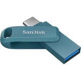 SanDisk Ultra Dual Drive Go 128 GB, Lápiz USB azul verdoso