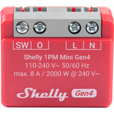 Shelly 1 PM Mini Gen4, Relé rojo