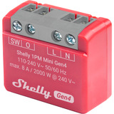 Shelly 1 PM Mini Gen4, Relé rojo