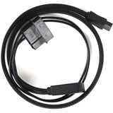 SilverStone CP10 0,5 m Cables de alimentación interna, Adaptador negro, 0,5 m, SATA 6-pin Slimline, Macho, Macho, Negro