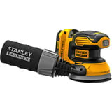 Stanley Lijadora excéntrica inalámbrica, 18 Voltios, Lijadora orbital negro/Amarillo