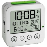 TFA 60.2528.54, Despertador plateado/Verde