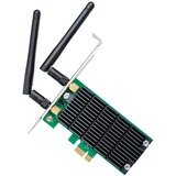 TP-Link Archer T4E Interno WLAN 867 Mbit/s, Adaptador Wi-Fi Interno, Inalámbrico, PCI Express, WLAN, 867 Mbit/s, Negro, Verde