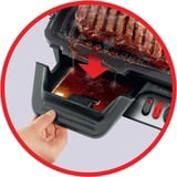 Tefal GC3050 parrilla eléctrica de contacto, Barbacoa de contacto plateado/Negro, Negro, Metálico, Titanio, Acero inoxidable, Rectangular, Plancha, 600 cm², Tapa con bisagra, Tapa de bloqueo