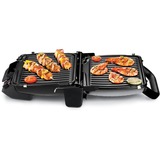 Tefal Ultra Compact 600 Classic GC3050, Barbacoa de contacto plateado/Negro, Negro, Metálico, Titanio, Acero inoxidable, Rectangular, Plancha, 600 cm², Tapa con bisagra, Tapa de bloqueo