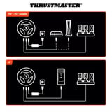 Thrustmaster T248R Carbono USB Volante + Pedales Analógico/Digital PC, PlayStation 4, PlayStation 5 negro, Volante + Pedales, PC, PlayStation 4, PlayStation 5, Botón modo, Botón menú, Cruceta, Analógico/Digital, Hybrid drive, Alámbrico